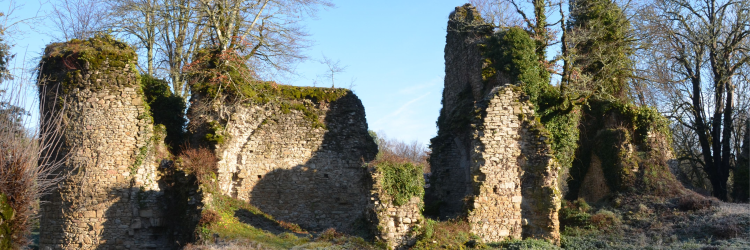 Les ruines nord du château de LAVAUGUYON Les ruines nord du château de LAVAUGUYON